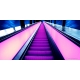 Architekturfotografie - Bilder - Abstrakt - Kunst - Rolltreppe - Neon