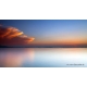 Naturbilder - Landschaft - Bild - Wolken - Chiemsee - Sonnenuntergang - Wasser Leinwand 140 cm  x  80 cm