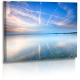 Naturbilder - Landschaft - Bild - Wolken - Sonne - Strand - Wasser Leinwand 120 cm  x  80 cm