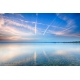 Naturbilder - Landschaft - Bild - Wolken - Sonne - Strand - Wasser Leinwand 120 cm  x  80 cm